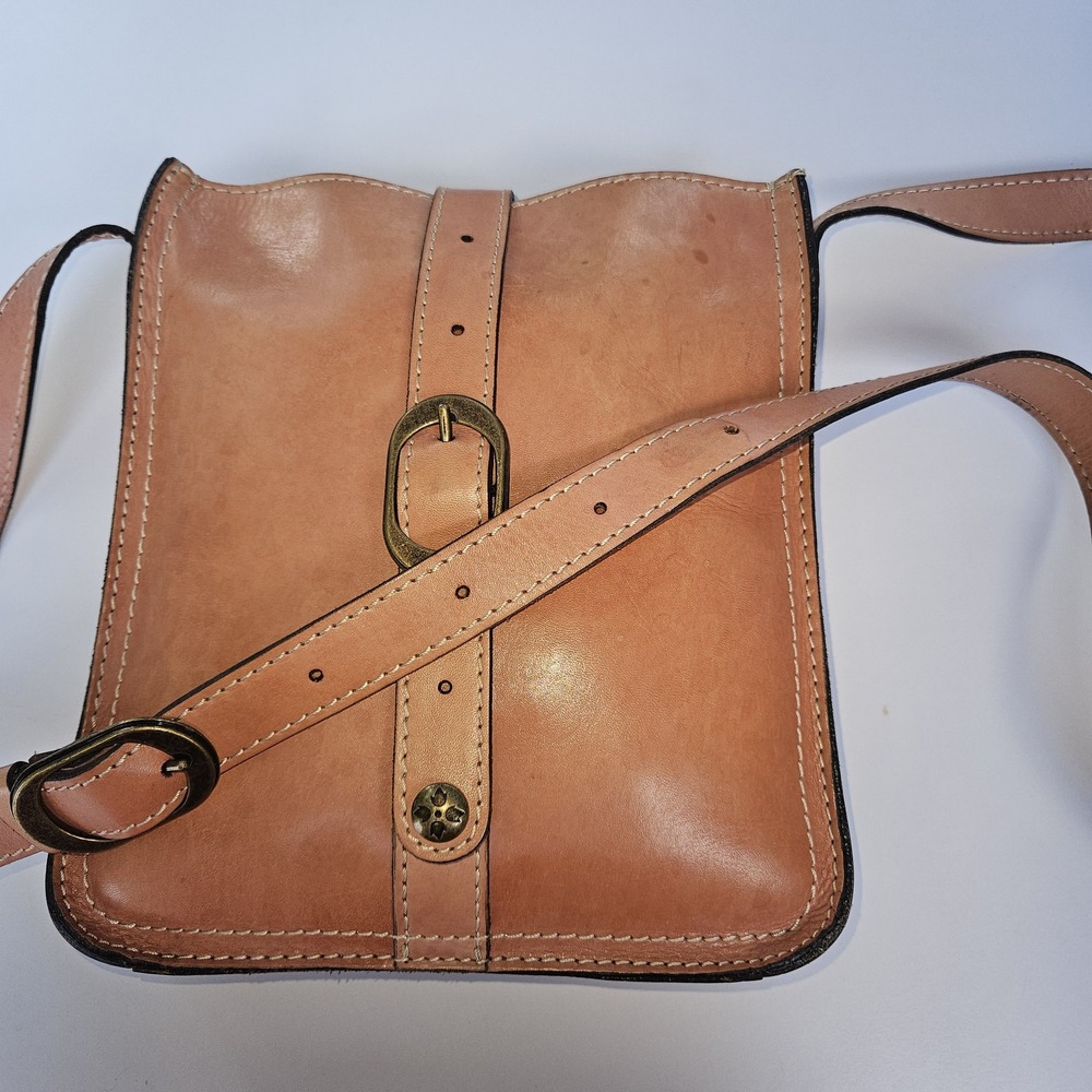 Patricia Nash Crossbody Bag Womens Italian Leather Adjustable Strap Vintage Insp